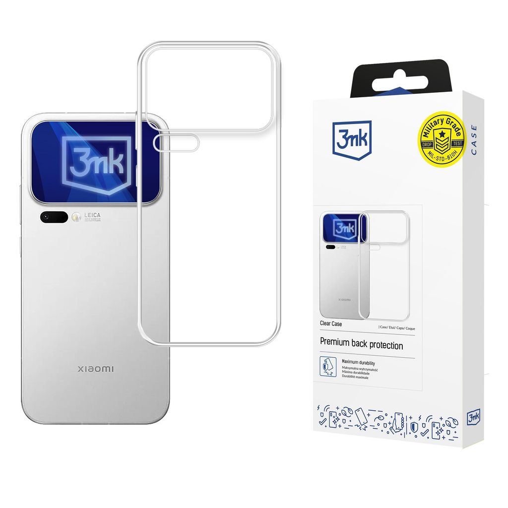 3mk Clear -kuori Xiaomi 17 Pro Max - Läpinäkyvä