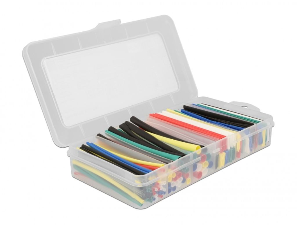 Delock Krympeslangesæt 2:1 - Blandede farver, 196 stk.