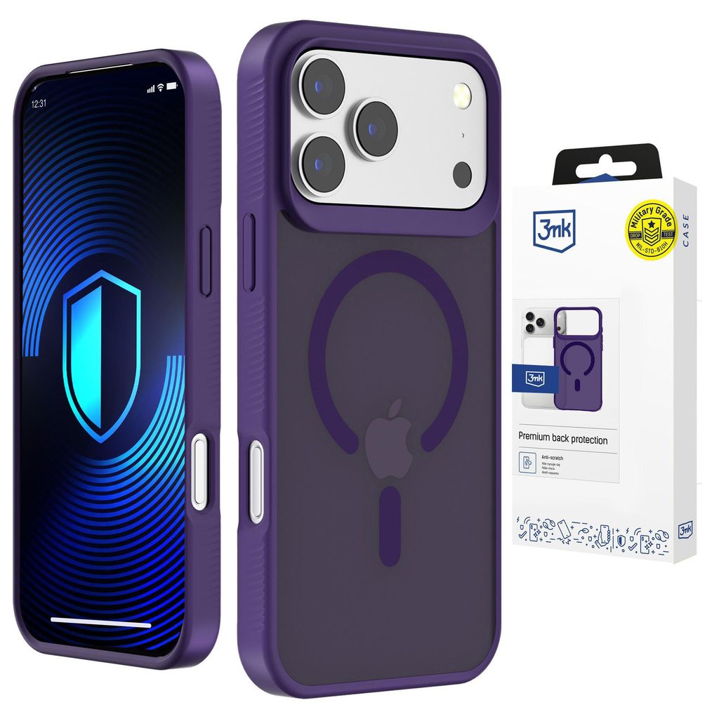 3mk Smoke MagSafe Cover till iPhone 17 Pro - Lilla