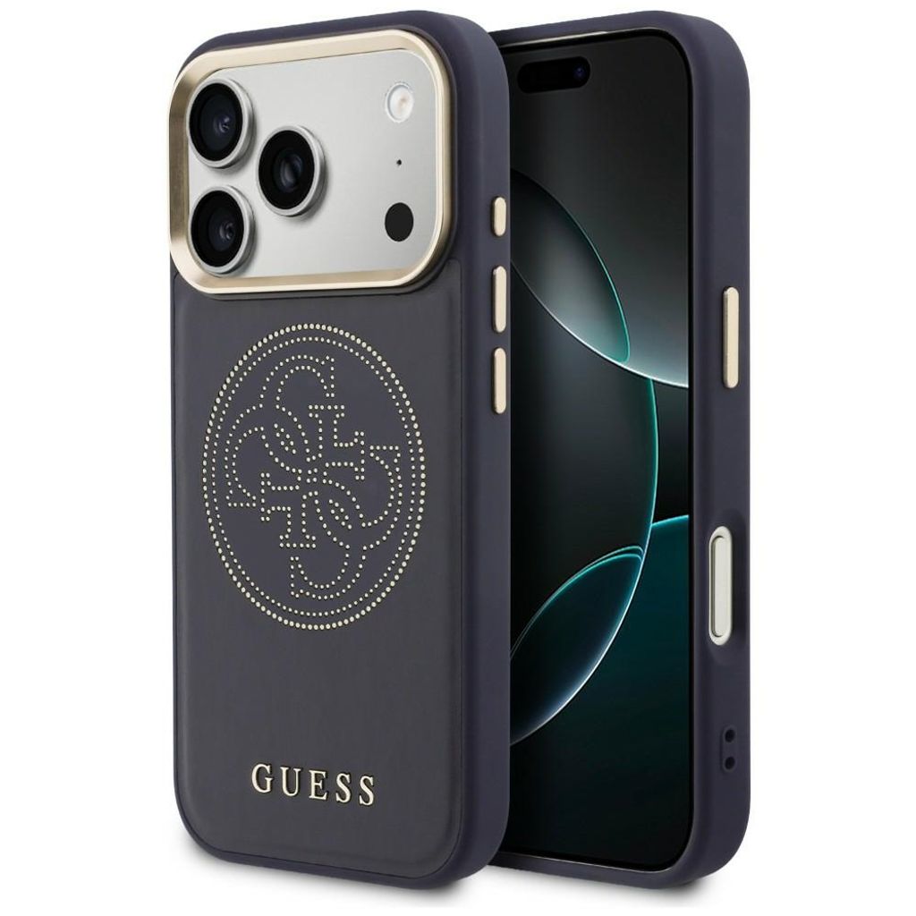 Guess Perforated 4G MagSafe -kuori till iPhone 17 Pro Max - Sininen