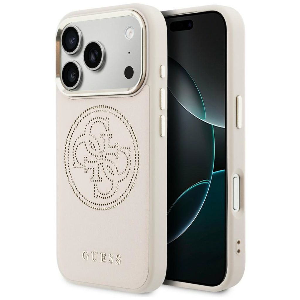 Guess Perforated 4G MagSafe -kuori till iPhone 17 Pro - Vaaleanpunainen