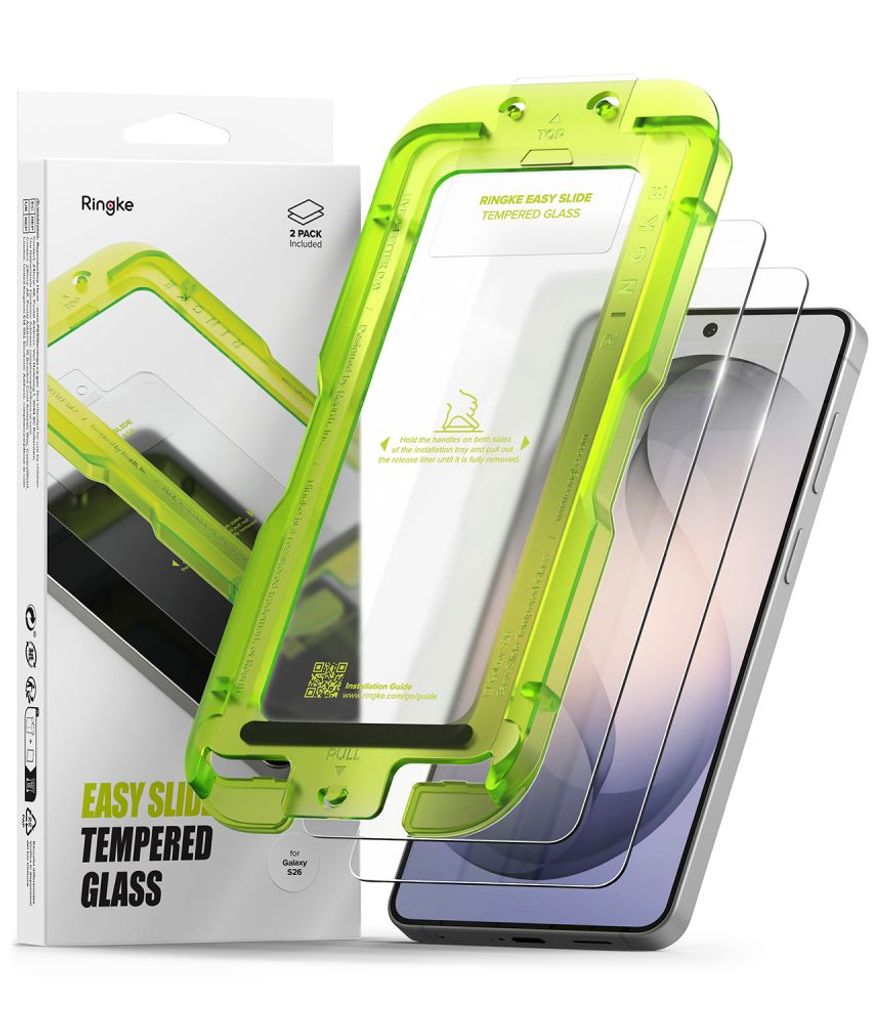 Ringke Easy Slide Skärmskydd 2-pack till Samsung Galaxy S26