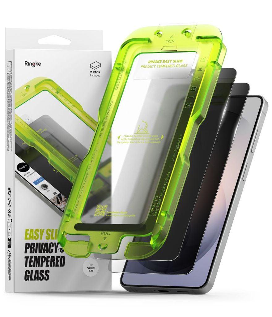 Ringke Easy Slide Privacy Skärmskydd 2-pack till Samsung Galaxy S26