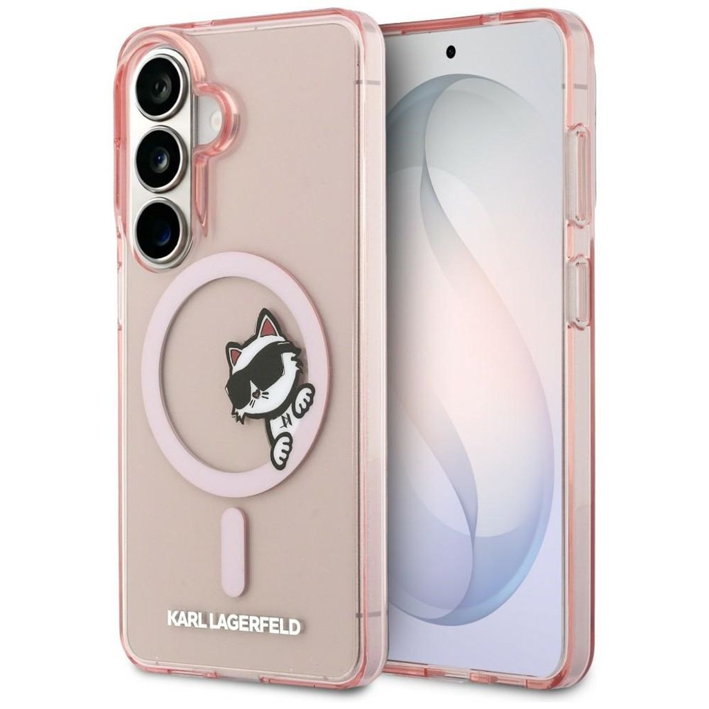 Karl Lagerfeld Peekaboo Choupette MagSafe Skal till Samsung Galaxy S26 - Rosa