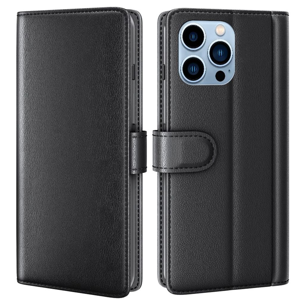 iPhone 14 Pro Max Wallet Cover - Black