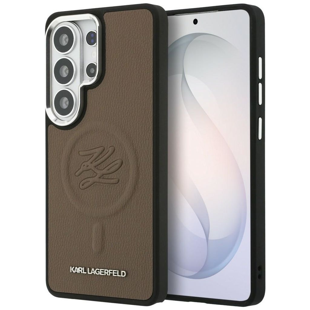 Karl Lagerfeld Embossed Ring MagSafe Skal Samsung Galaxy S26 Ultra - Brun
