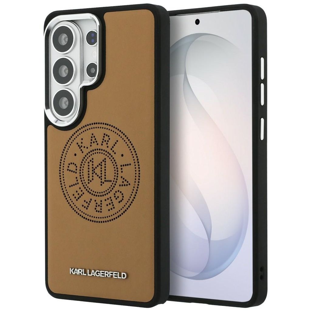 Karl Lagerfeld Perforated KL MagSafe Skal till Samsung Galaxy S26 Ultra - Brun