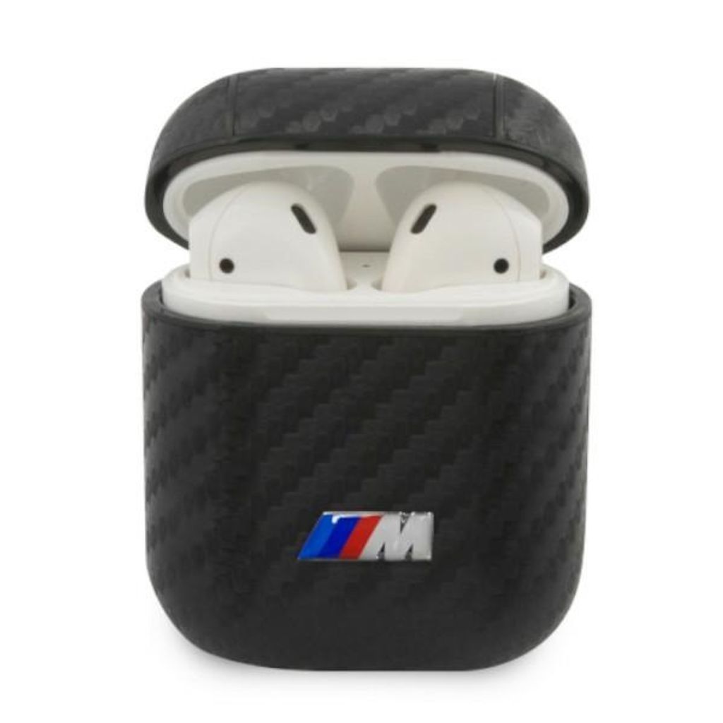 BMW PU Carbon M Etui till Airpods 1/2 - Sort