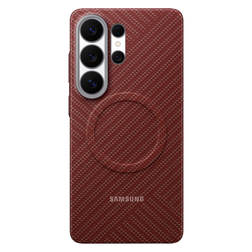 Samsung Carbon MagSafe Skal till Samsung Galaxy S26 Ultra - Röd