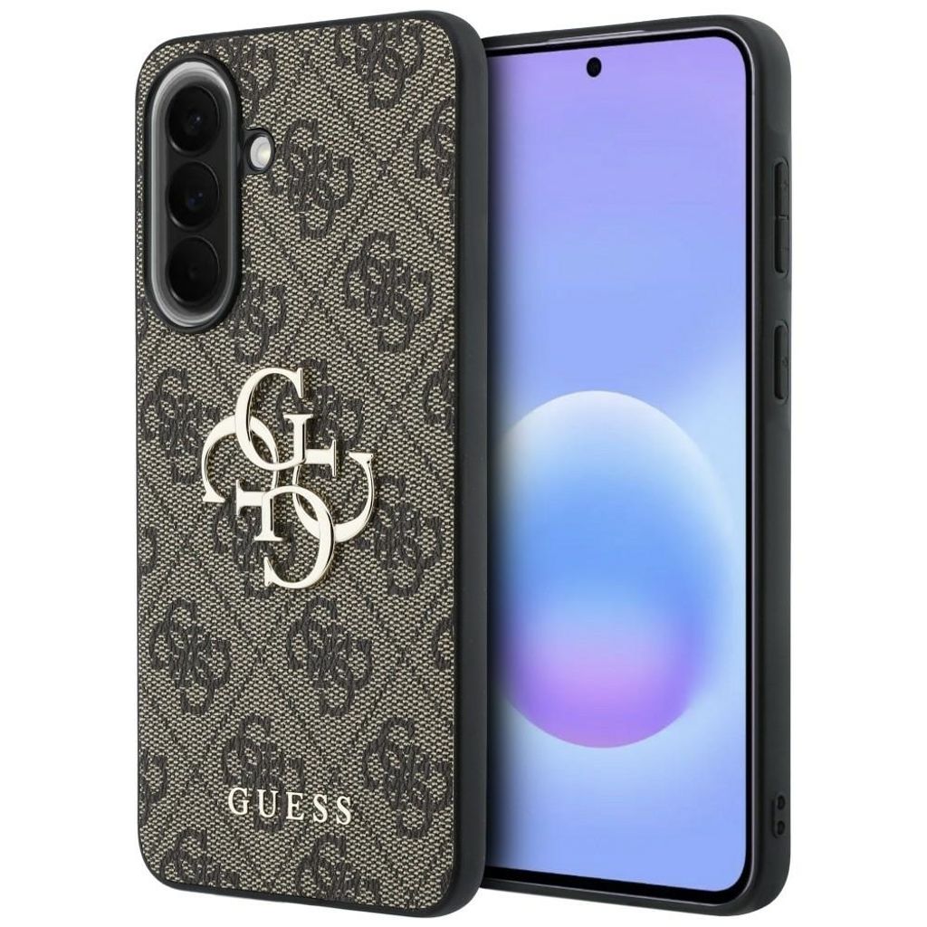 Guess Leather 4G Metal Logo Cover til Samsung Galaxy A57 5G - Brun