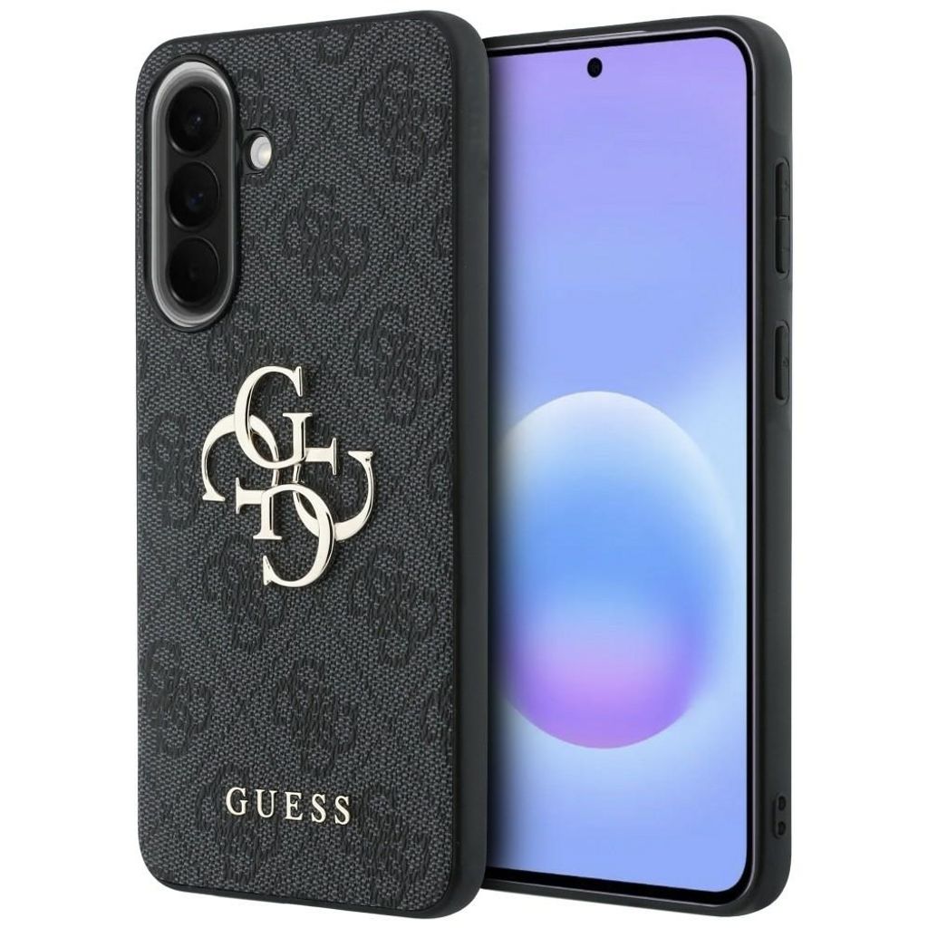 Guess Leather 4G Metal Logo Cover til Samsung Galaxy A57 5G - Sort