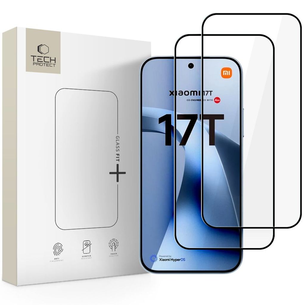 Tech-Protect Glass Fit+ Näytönsuoja 2-pakkaus till Xiaomi 17T