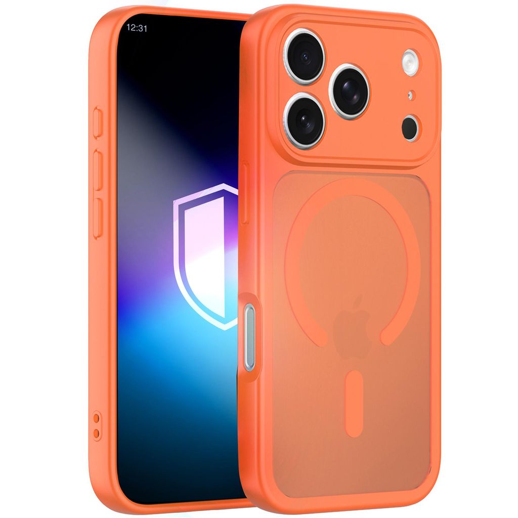 3mk Misty MagSafe -kuori iPhone 17 Pro Max/18 Pro Max:lle - Oranssi