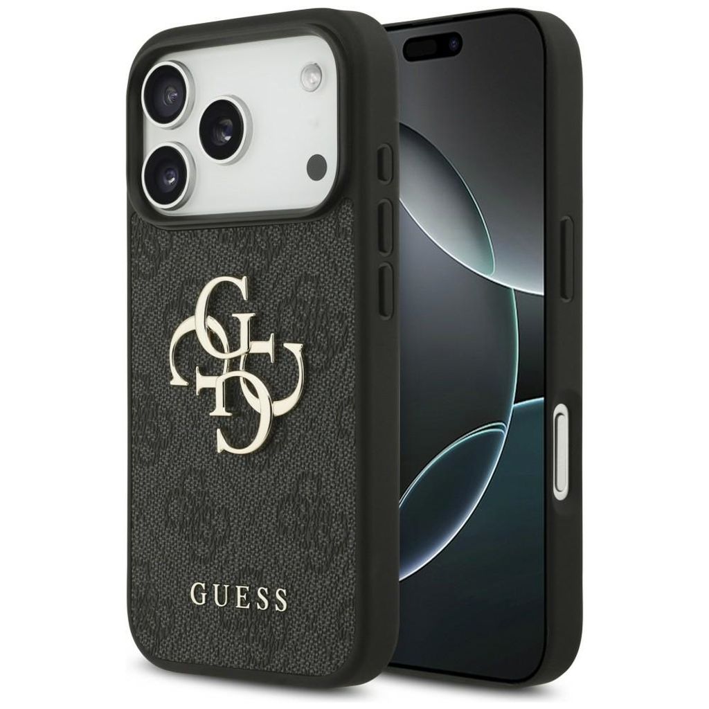 Guess 4G Big Logo -kuori iPhone 17 Pro/18 Pro:lle - Musta
