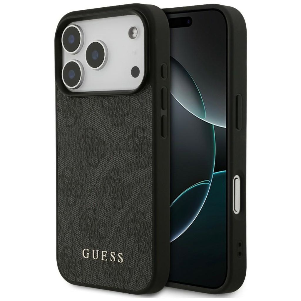 Guess 4G Classic -kuori iPhone 17 Pro/18 Pro:lle - Musta