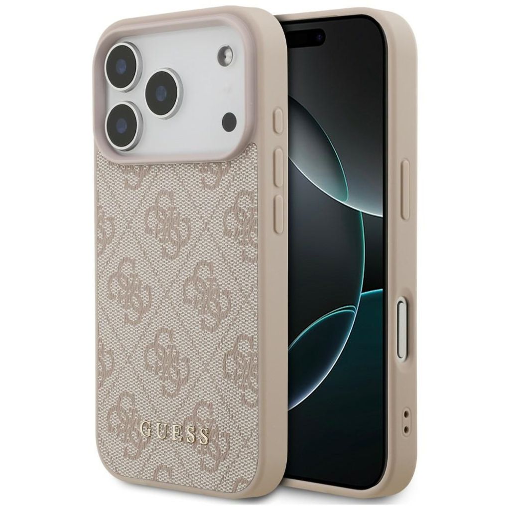 Guess 4G Classic -kuori iPhone 17 Pro/18 Pro:lle - Vaaleanpunainen