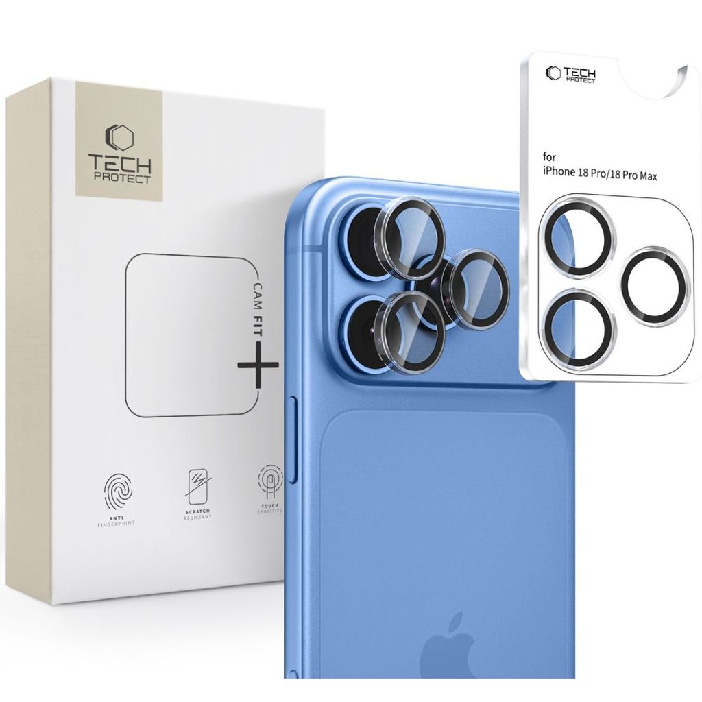 Tech-Protect Cam Fit+ -linssinsuoja iPhone 18 Pro/17 Pro:lle