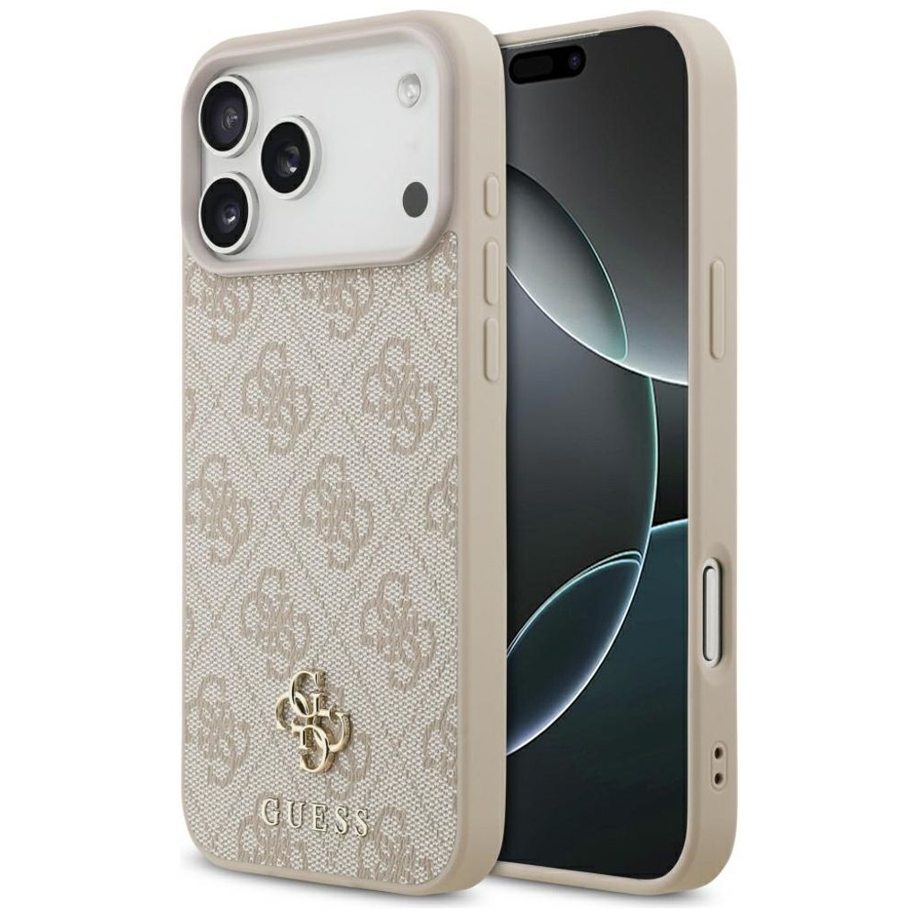 Guess 4G Small Classic Logo MagSafe -kuori iPhone 17 Pro Max/18 Pro Max:lle - Vaaleanpunainen