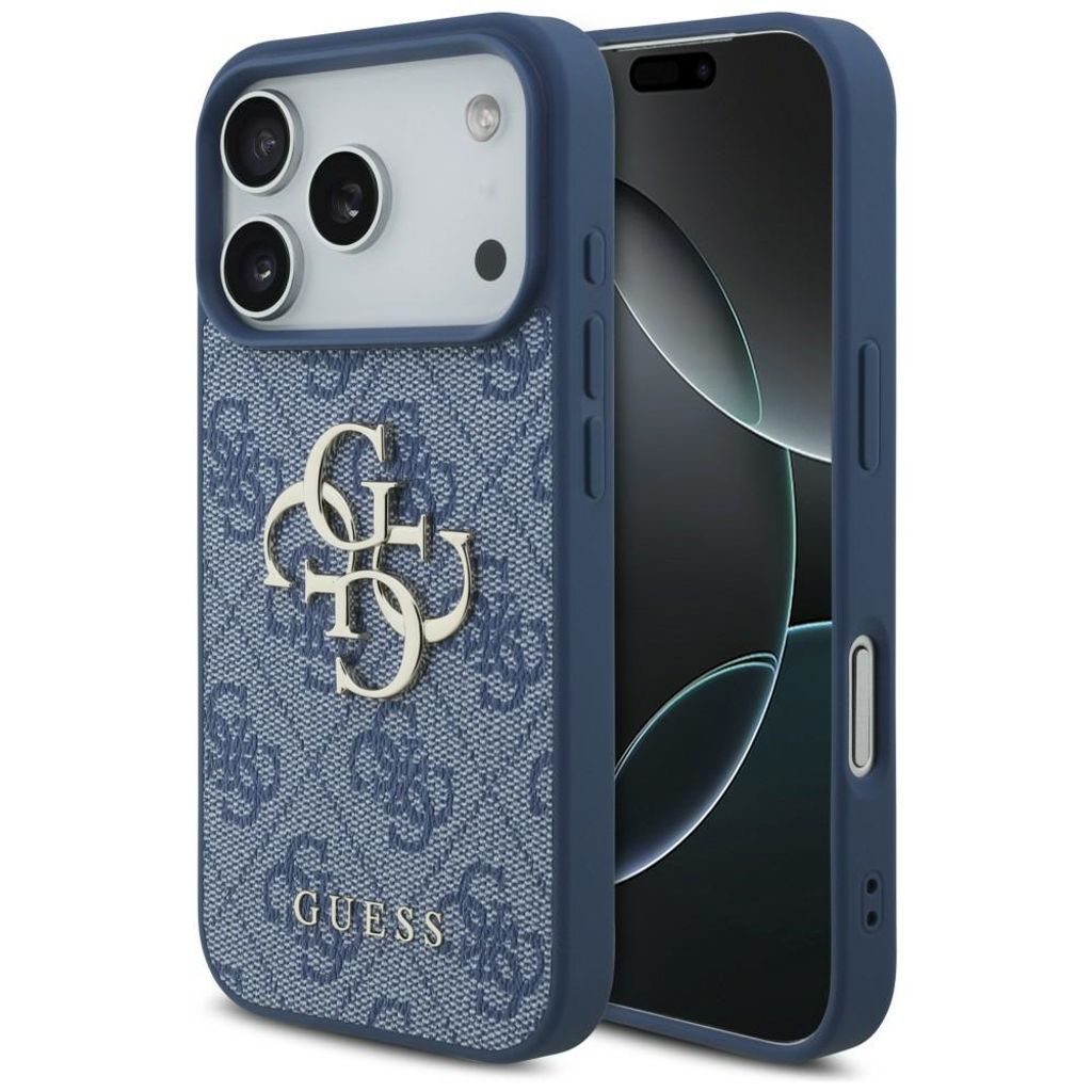 Guess 4G Big Logo -kuori iPhone 17 Pro/18 Pro:lle - Sininen