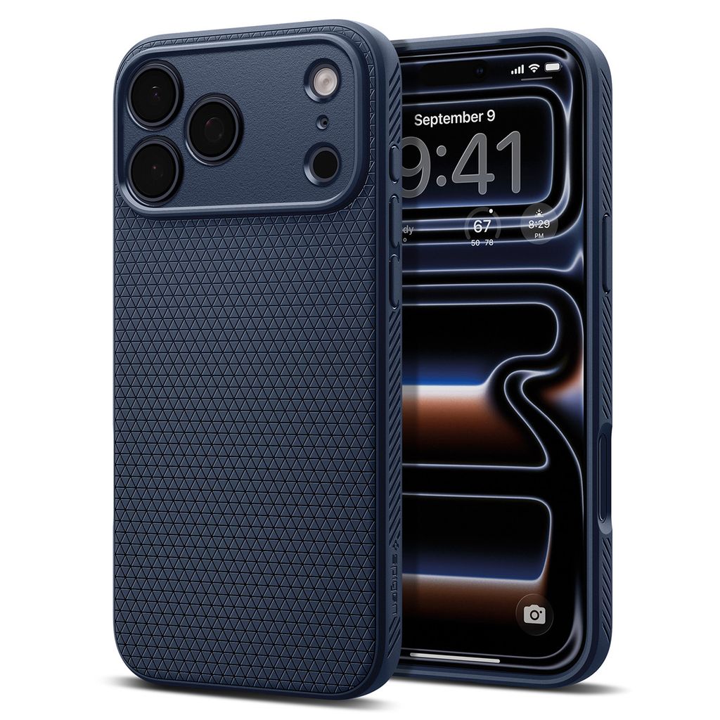 Spigen Liquid Air -kuori till iPhone 18 Pro/17 Pro - Sininen