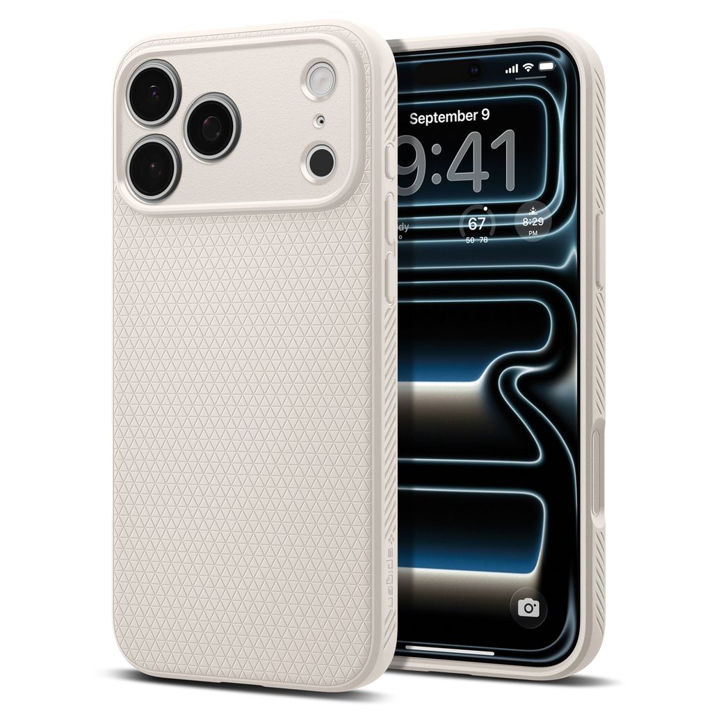 Spigen Liquid Air -kuori till iPhone 18 Pro Max/17 Pro Max - Titaani