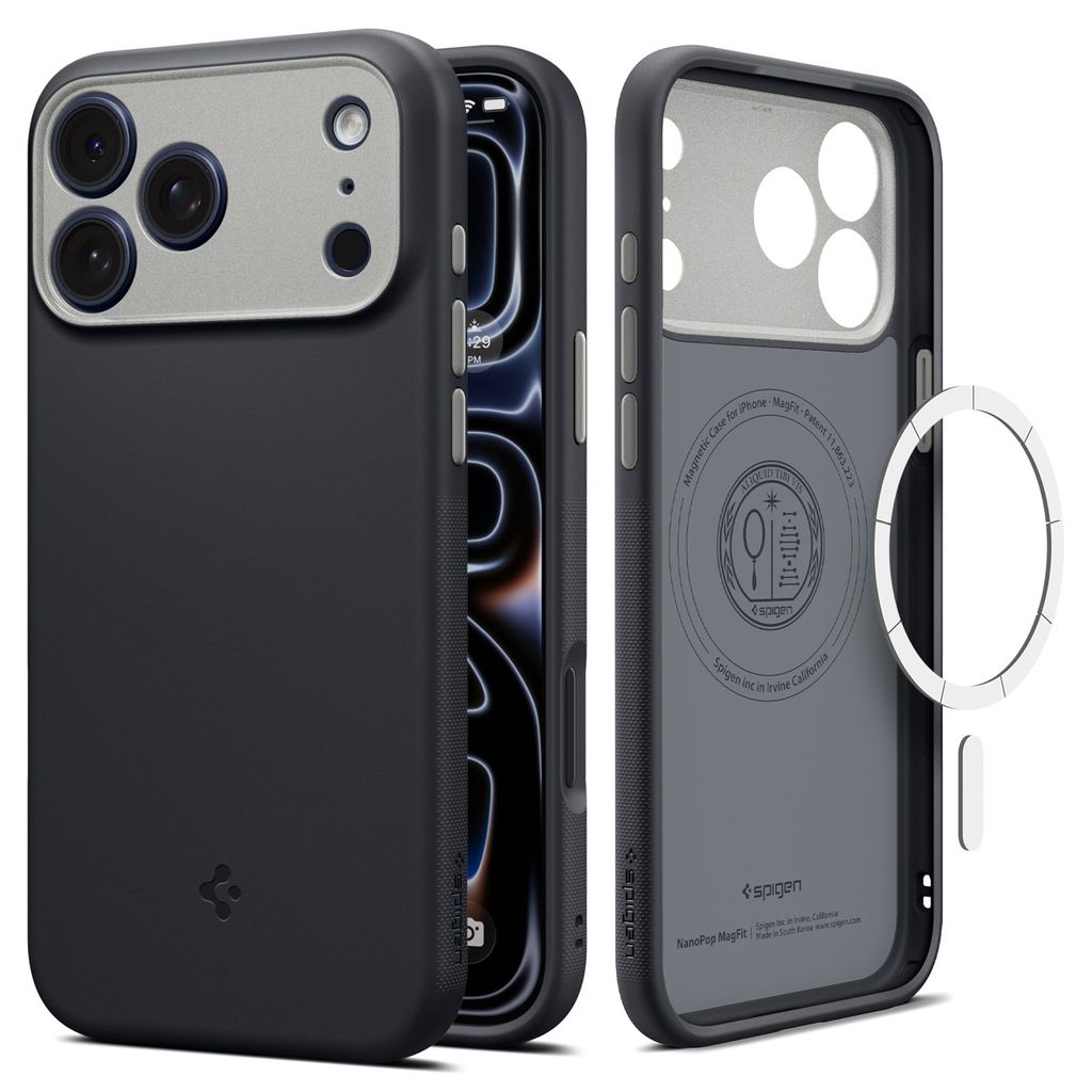 Spigen Nano Pop MagSafe -kuori till iPhone 18 Pro/17 Pro - Musta