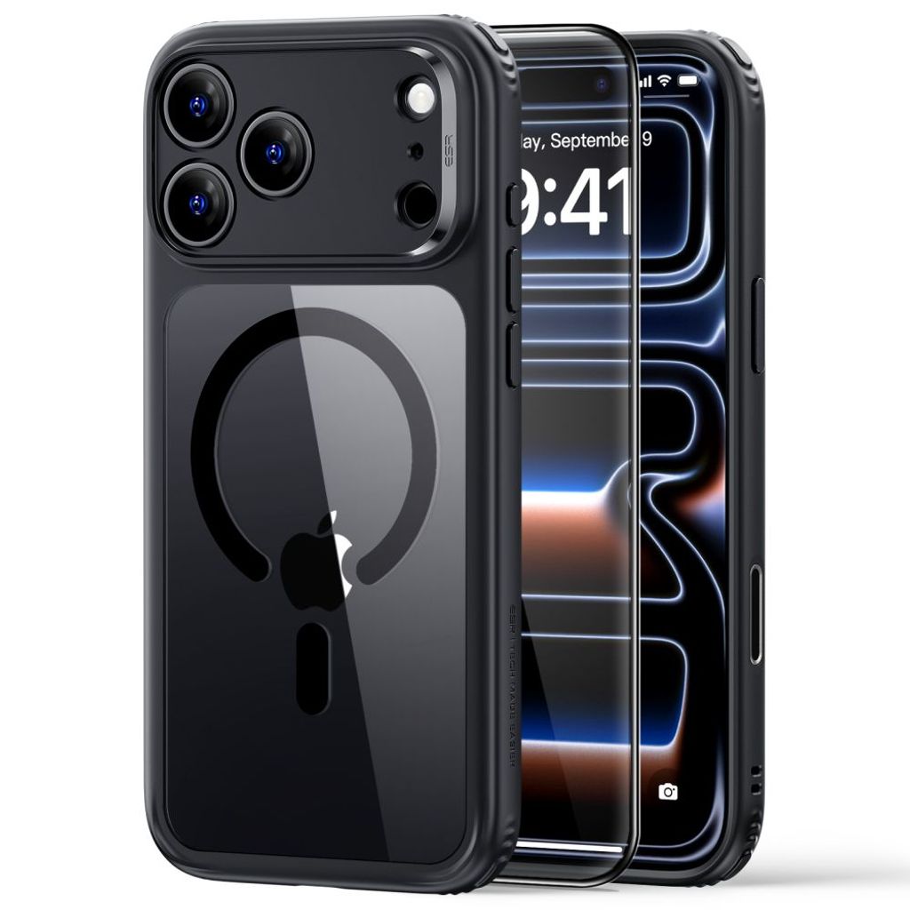 ESR Classic Hybrid MagSafe -kuori till iPhone 18 Pro Max/17 Pro Max - Musta