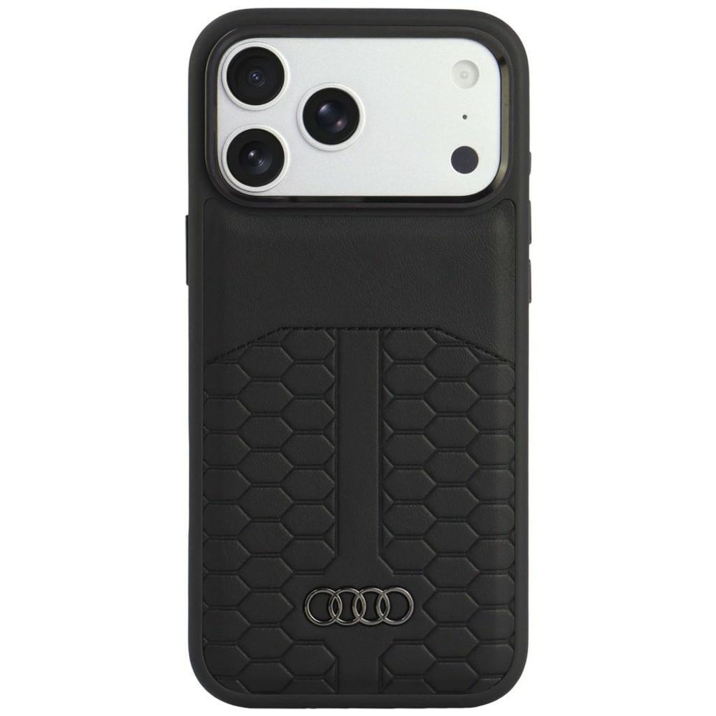Audi Leather MagSafe -kuori till iPhone 18 Pro Max/17 Pro Max - Musta