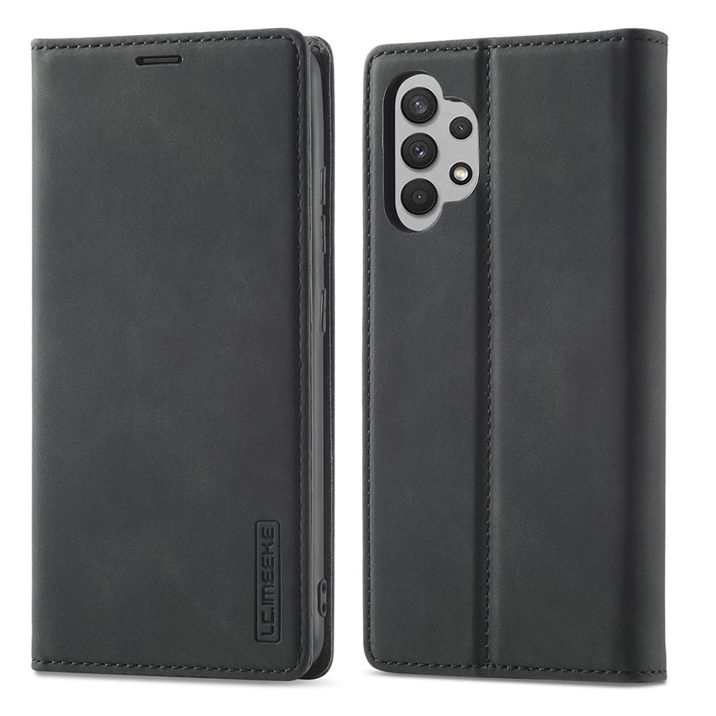 LC.IMEEKE Samsung Galaxy A32 4G lompakkokotelo – Musta