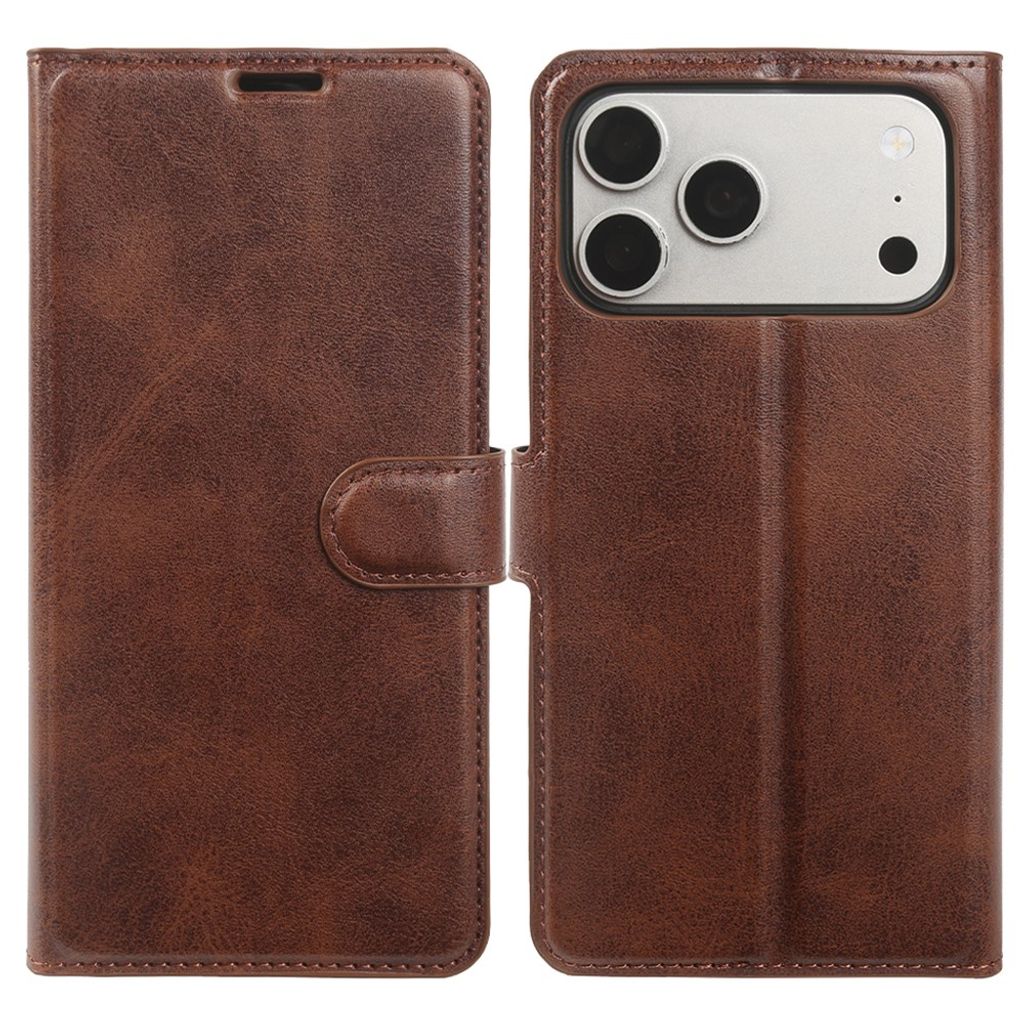 iPhone 18 Pro Max/17 Pro Max Lompakkokotelo jalustalla - Ruskea