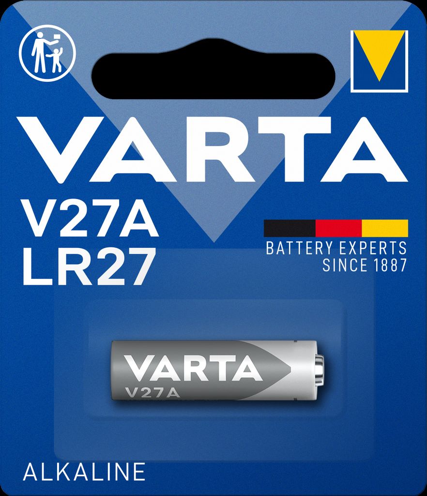 VARTA Alkaline Special Batteri V27A / LR27, 12V