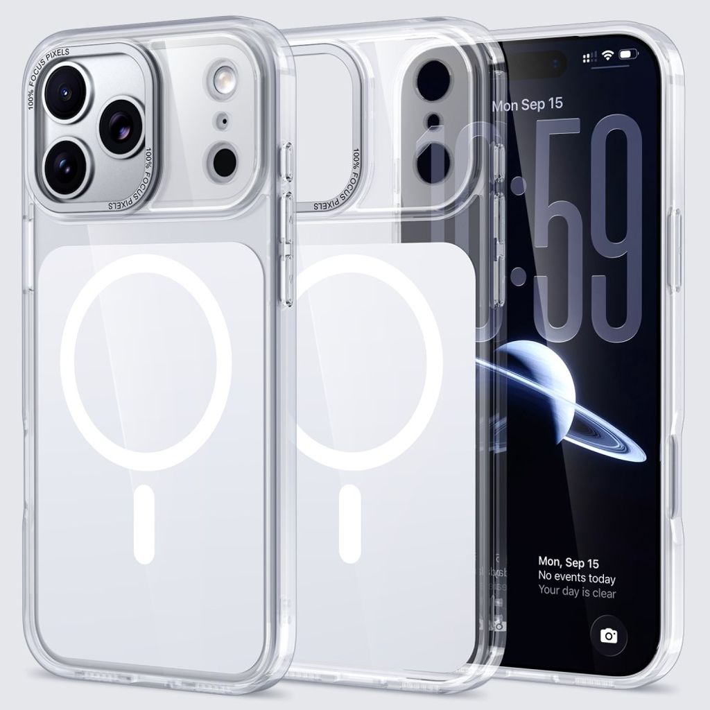 MagSafe-deksel til iPhone 18 Pro Max/17 Pro Max – sølv