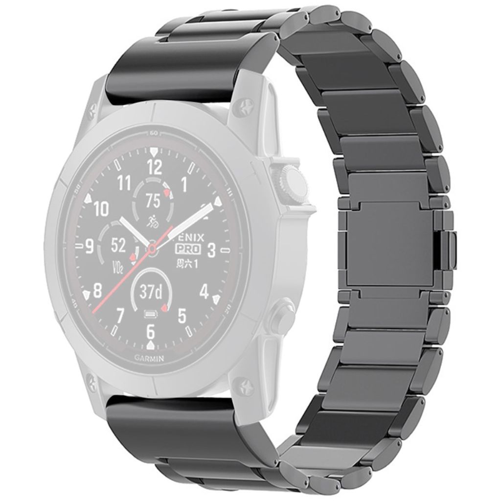 Garmin Fenix 7 etc. Klockarmband med magnetisk stängning - Svart