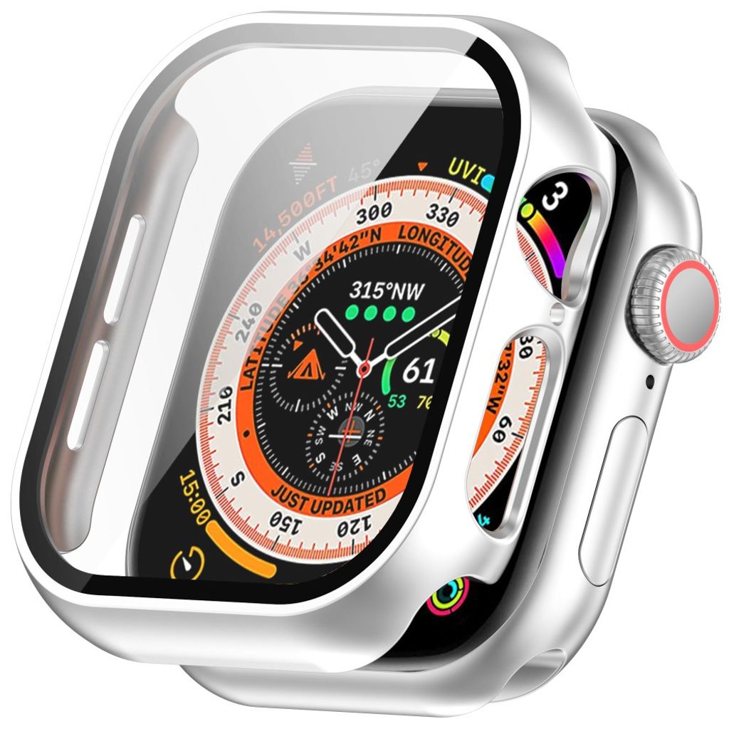 Apple Watch Series 11/10 46 mm deksel med skjermbeskytter – sølv