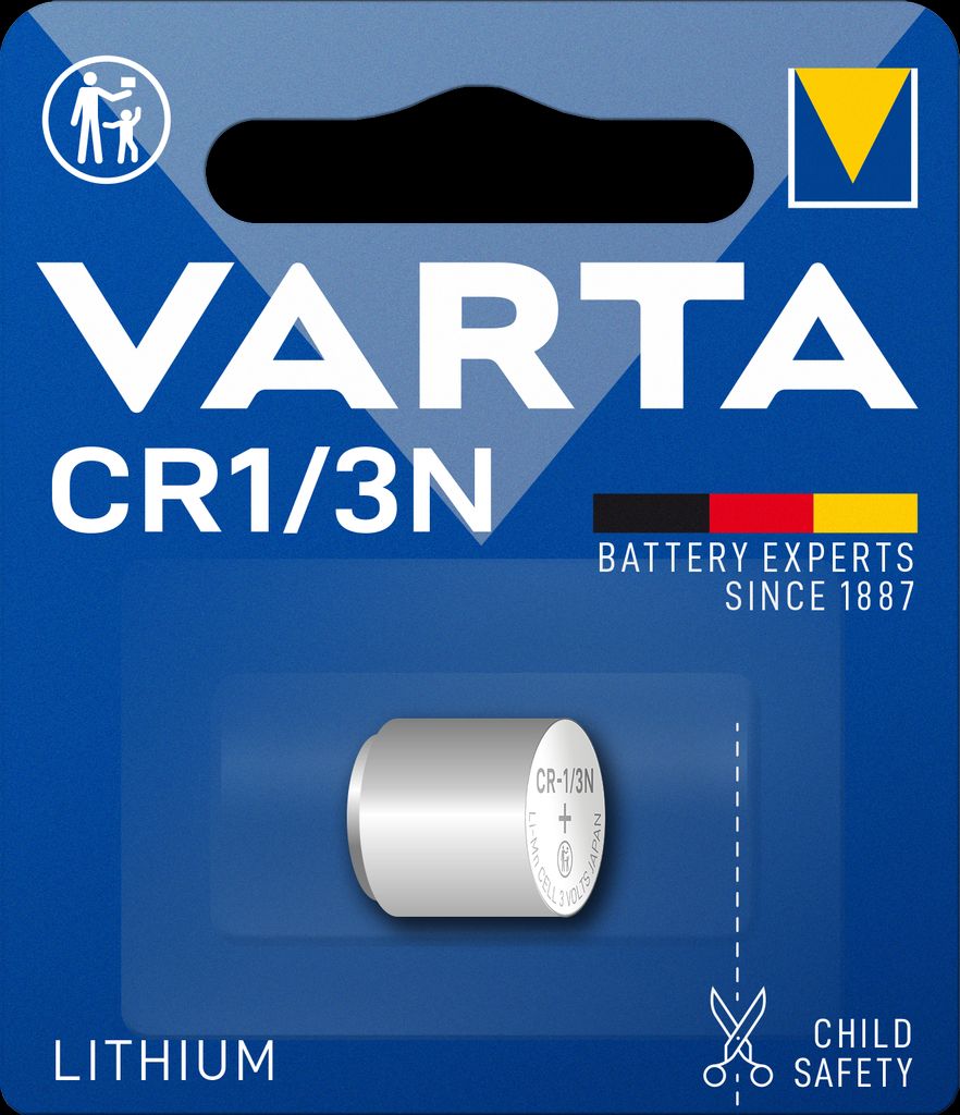 VARTA Lithium Coin knapcelle batteri CR1/3N, 3V