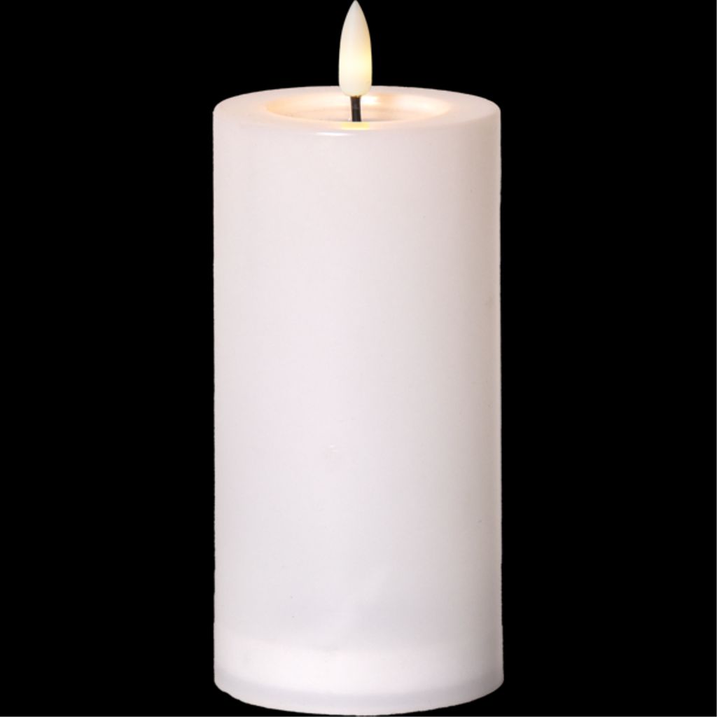 Star Trading solcellsljus Flamme Saul 17,5cm – vit