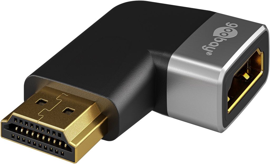 Adapter Goobay HDMI kątowy 270° poziomy, 8K@60Hz