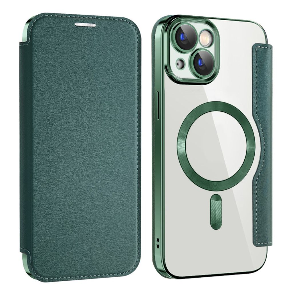 AMORUS iPhone 15 Cover with MagSafe - Green