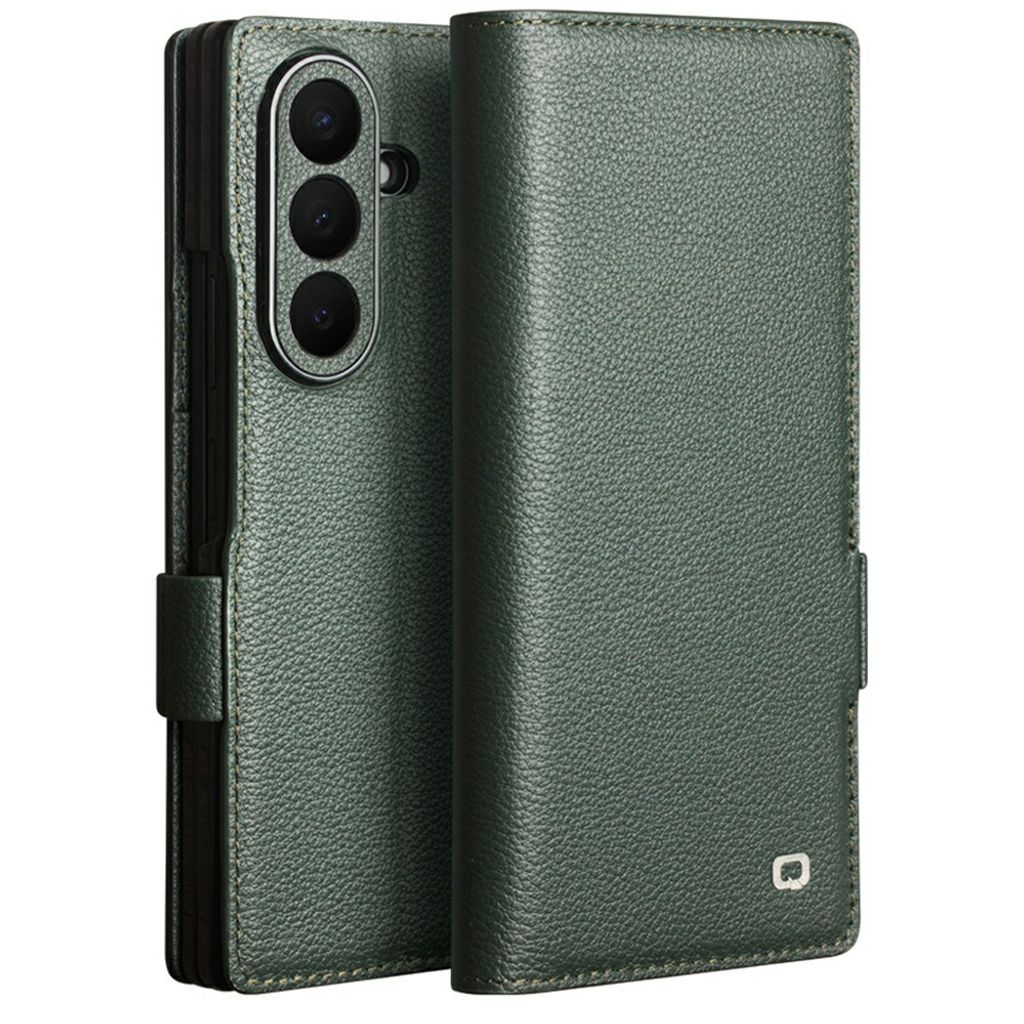 QIALINO Samsung Galaxy Z Fold8 Ultra Flip cover i ægte læder - Grøn