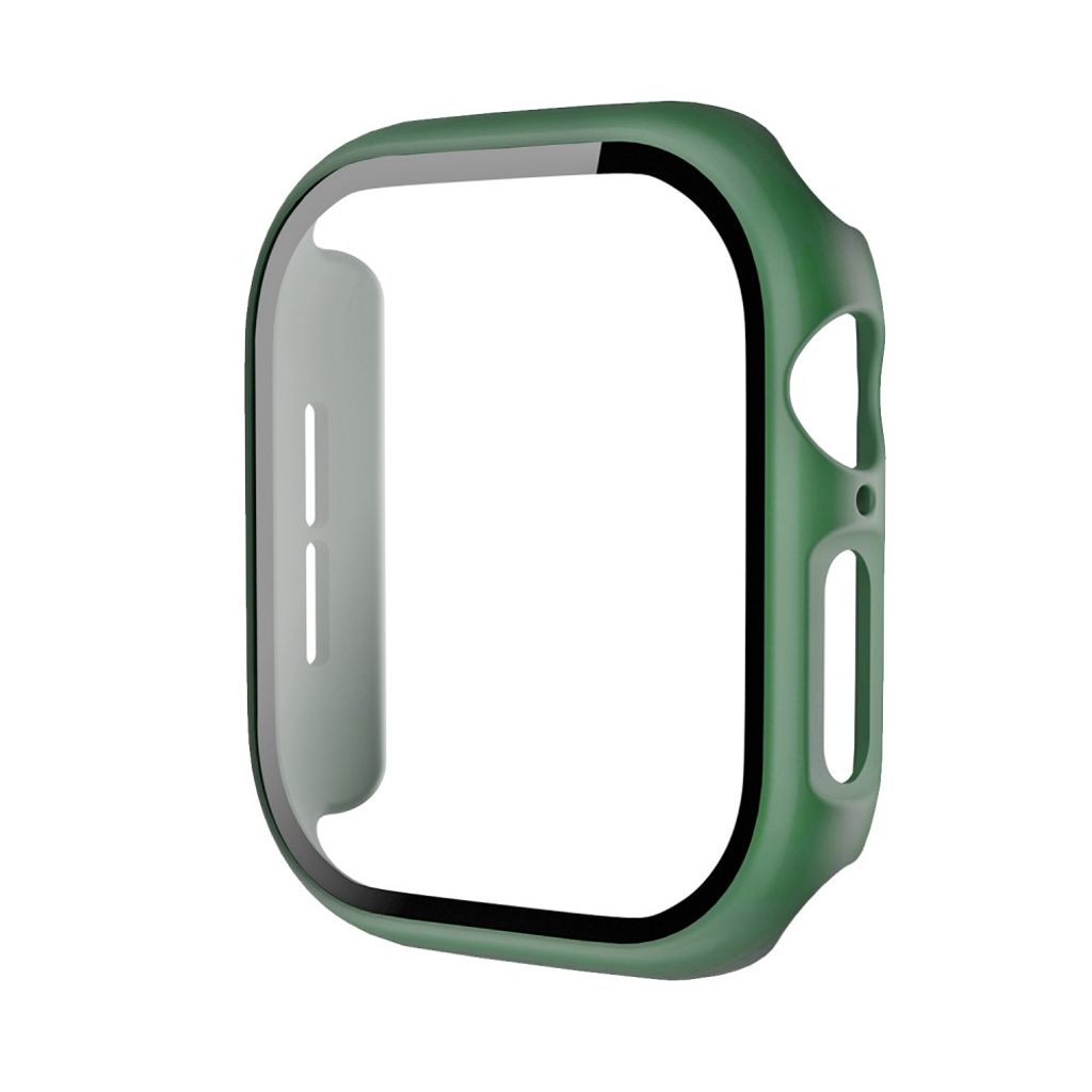 Apple Watch 12 46mm Deksel med skjermbeskytter i herdet glass - Armégrønn