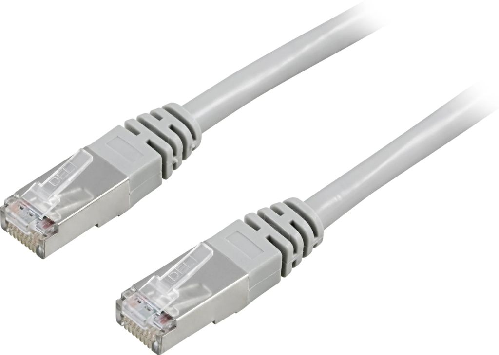 F/UTP Cat5e nätverkskabel 3 meter – Grå
