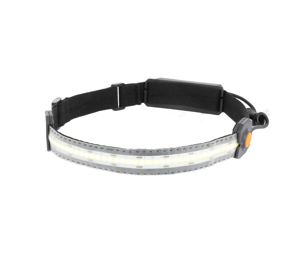 Laddningsbar LED Pannlampa 200 lm med Rött Bakljus