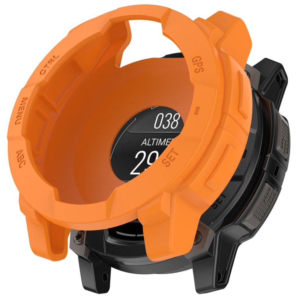 Garmin Instinct 3 AMOLED 50mm osv. Cover i Silikone - Orange
