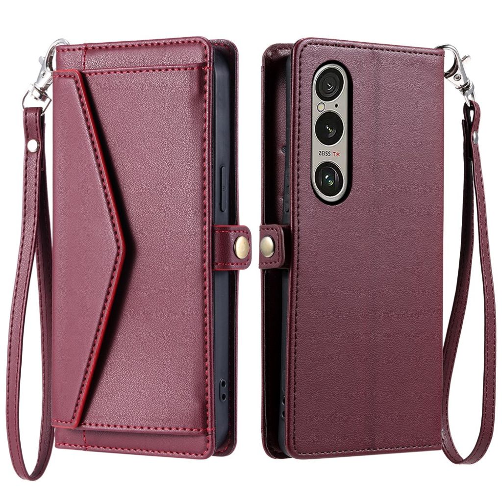 Sony Xperia 1 VII Kotelo Kantohihna - Punainen