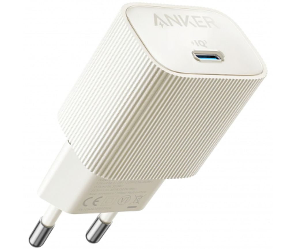 Anker 511 Nano 4 Väggladdare 30W, 3A, 1x USB-C – Vit | Laddare - Mobilladdare | Batteritema