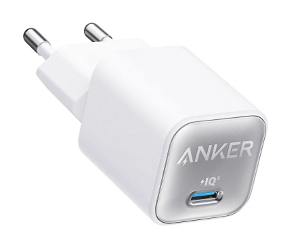 Anker 511 Nano 3 Väggladdare 30W 1x USB-C – Vit | Laddare - Mobilladdare | Batteritema
