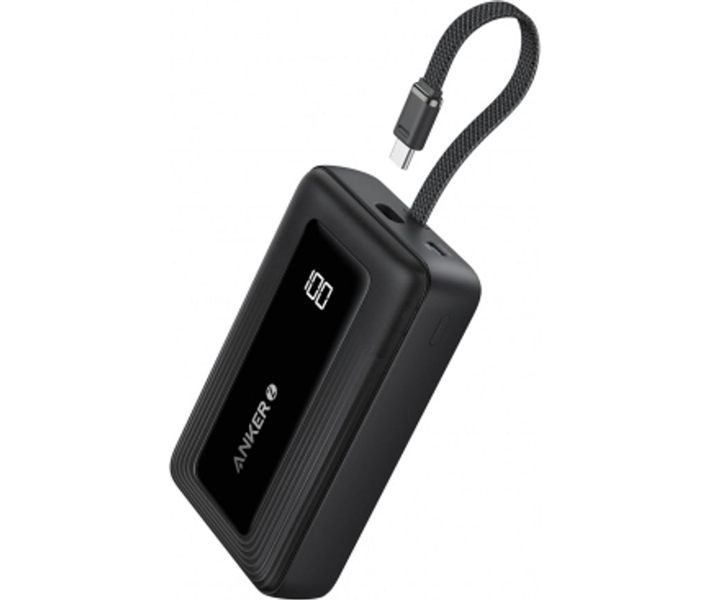 Anker Zolo Powerbank 20 000mAh, 30W QC+PD med USB-C-kabel – Svart