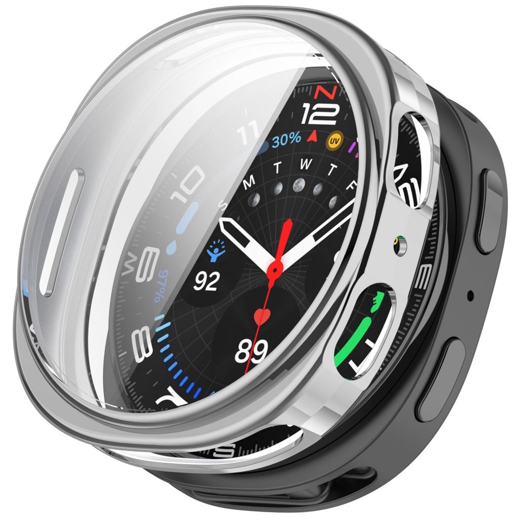 Samsung Galaxy Watch9 40mm TPU-deksel med skjermbeskytter - Sølv