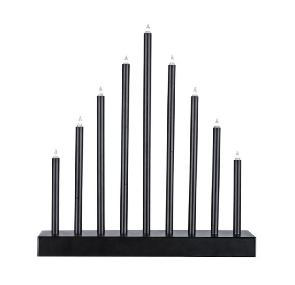 Northlight Batteridrevet Adventslysestake 9 LED 28cm
