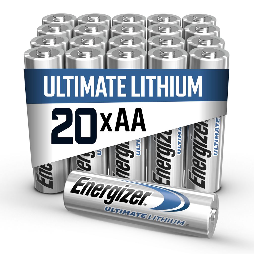 Energizer Lithium AA-batterijen 1,5V – verpakking van 20 stuks